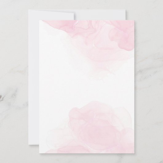 Schattige Baby Beer Waterverf Baby shower Uitnodig Kaart (Achterkant)