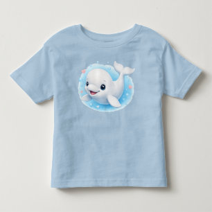 Schattige Baby Belugawalvis Kinder Shirts
