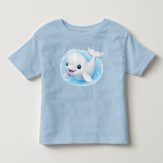 Schattige Baby Belugawalvis Kinder Shirts