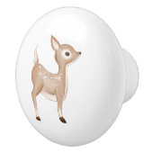 Schattige Baby Beste Fawn Baby kamer kwekerij Keramische Knop (Rechts)