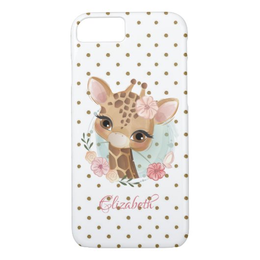 Schattige Baby Beste, Polka Dots-Personalized Case-Mate iPhone Case (Achterkant)
