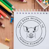 Schattige Baby biggetje Dit boek hoort bij de naam Zelfinktende Stempel