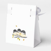 Schattige Baby Bird Chickadees Baby shower Bedankdoosjes (Achterkant)