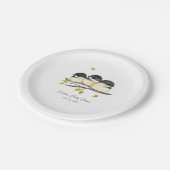 Schattige Baby Bird Chickadees Baby shower Papieren Bordje (Gekanteld)