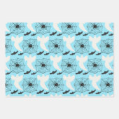 Schattige Baby Blauw Ghost Bat Wrapping Paper Set (Voorkant 3)