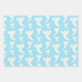 Schattige Baby Blauw Ghost Bat Wrapping Paper Set (Voorkant 2)