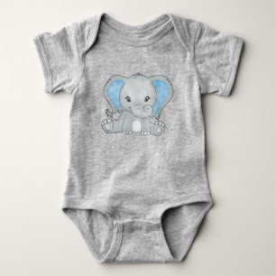 Schattige Baby Blauwe Oor Baby Olifant Romper