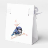 Schattige Baby Blue Jay Baby shower Bedankdoosjes (Achterkant)