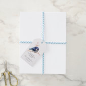 Schattige Baby Blue Jay Baby shower Cadeaulabel (Met Touw)