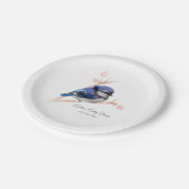Schattige Baby Blue Jay Baby shower Papieren Bordje (Gekanteld)