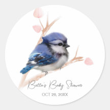 Schattige Baby Blue Jay Baby shower