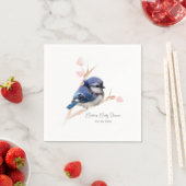 Schattige Baby Blue Jay Baby shower Servet (Insitu)