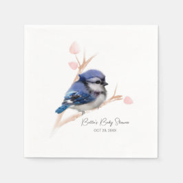 Schattige Baby Blue Jay Baby shower Servet
