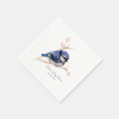Schattige Baby Blue Jay Baby shower Servet (Hoek)