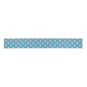 Schattige Baby Blue Star Lichtgrijs Herhalingspatr Grosgrain Lint (Voorkant)