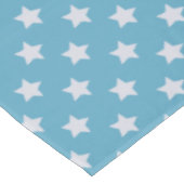 Schattige Baby Blue Star Lichtgrijs Herhalingspatr Tafelkleed (Gekanteld)