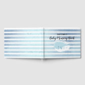Schattige Baby Blue Whale Striped Baby Memory Boek (Volledig)