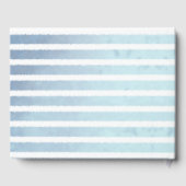 Schattige Baby Blue Whale Striped Baby Memory Boek (Achterkant)