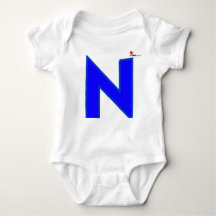 Schattige Baby Bodysuit met Eenvoudig Letter Desig