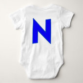 Schattige Baby Bodysuit met Eenvoudig Letter Desig (Achterkant)