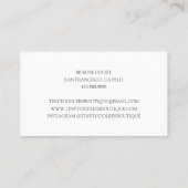 Schattige Baby Boutique Online Shop Visitekaartje (Achterkant)