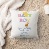 Schattige Baby Boy Cheetah Monkey Oerwoud Keepsake Kussen (Deken)
