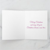 Schattige Baby Bunny in een kerststal Kaart (Binnen)