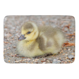 Schattige Baby Canada Goose op de grind Badmat
