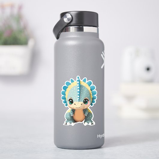 Schattige baby cartoon dinosaurus sticker (HydroFlask)