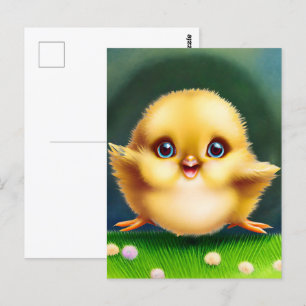 Schattige Baby Chick Briefkaart