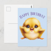 Schattige Baby Chick Briefkaart (Voorkant / Achterkant)