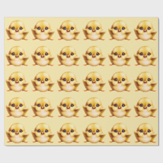 Schattige Baby Chick Cadeaupapier (Vlak)