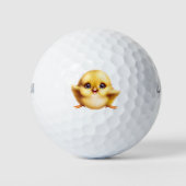Schattige Baby Chick Golfballen (Voorkant)