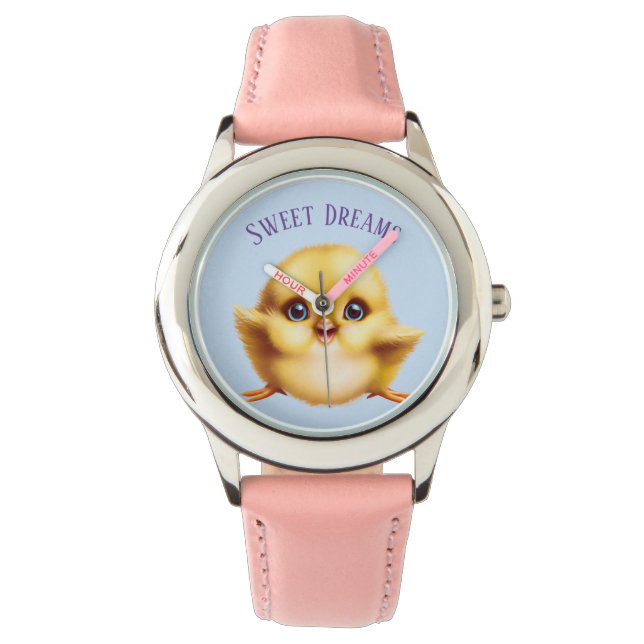 Schattige Baby Chick Horloge (Voorkant)