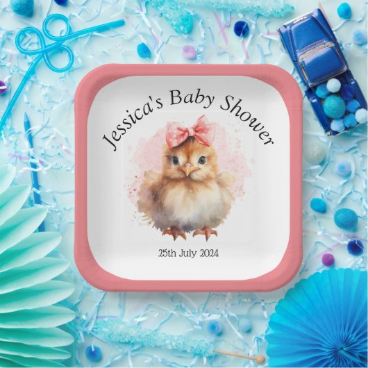 Schattige baby Chick Paper Bord (Feest)