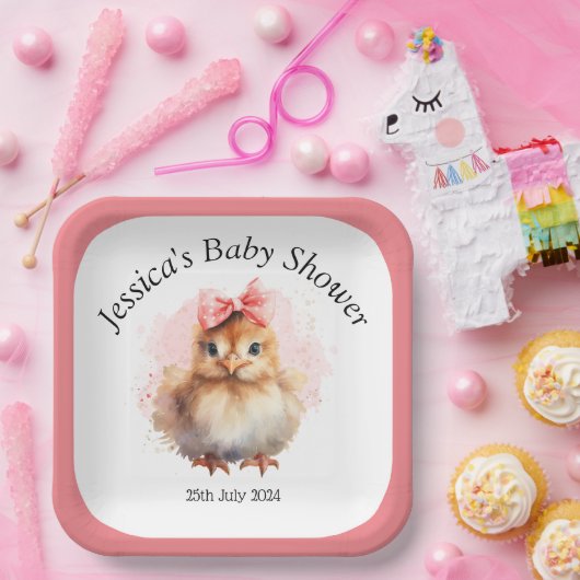 Schattige baby Chick Paper Bord (Feest)
