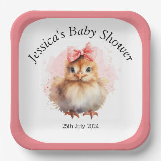 Schattige baby Chick Paper Bord
