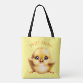 Schattige Baby Chick Tote Bag (Achterkant)