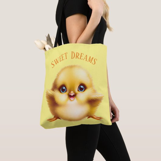 Schattige Baby Chick Tote Bag (Dichtbij)