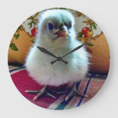 Schattige Baby Chick Wall klok (Voorkant)