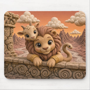 Schattige Baby Chimera, Mythisch Muismat