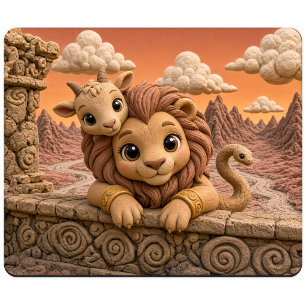 Schattige Baby Chimera, Mythisch Muismat