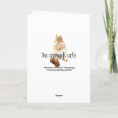 Schattige Baby Chipmunk met Daisy - Get Well Soon! Kaart (Achterkant)