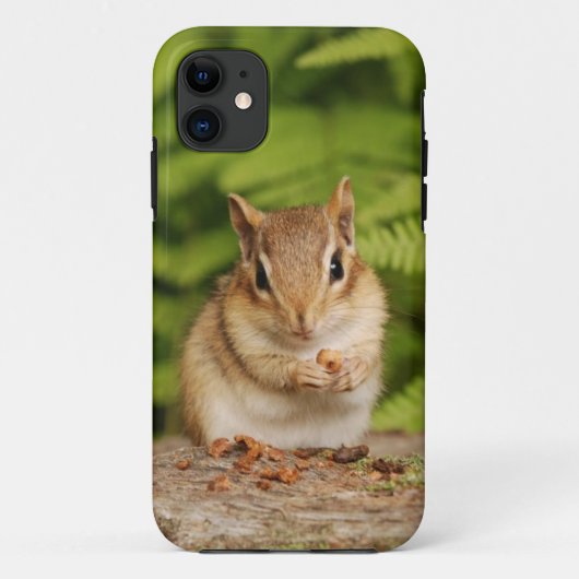 Schattige Baby-chipmunk met Snack Case-Mate iPhone Case (Achterkant)