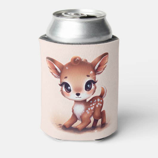 Schattige Baby Deer Blikjeskoeler (Blikje Achterkant)