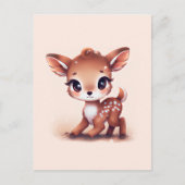 Schattige Baby Deer Briefkaart (Voorkant)