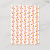 Schattige Baby Deer Diaper Raffle Ticket Informatiekaartje (Achterkant)