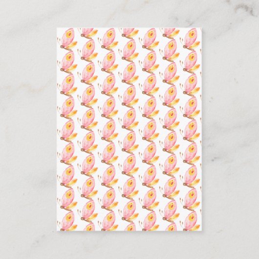 Schattige Baby Deer Diaper Raffle Ticket Informatiekaartje (Achterkant)