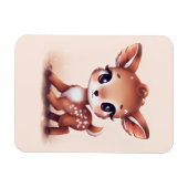 Schattige Baby Deer Magneet (Horizontaal)