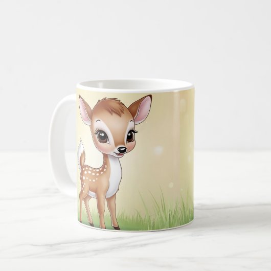 Schattige Baby Deer Mok (Voorkant links)